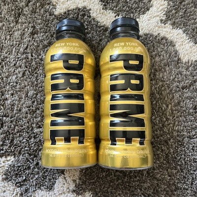 *RARE* NYC Gold 1 Billion PRIME Hydration Drink Bundle | Ripped Bottle + Empty