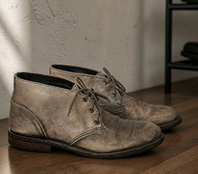 Men's Nao Pilot Ankle Chukka Boots Gray EU 44 US 11