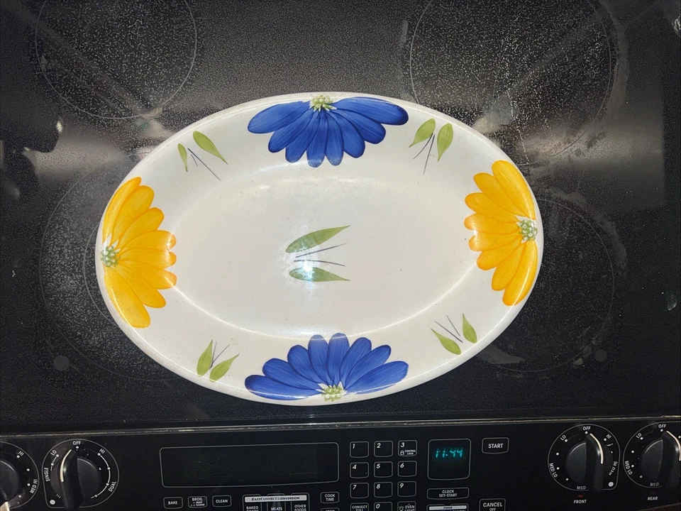 Maxam Italiano OVAL Grande Porción 16” X 11 Cuenco Hecho en Italia PINTADO A MANO ITALIA Foto 4 de 4