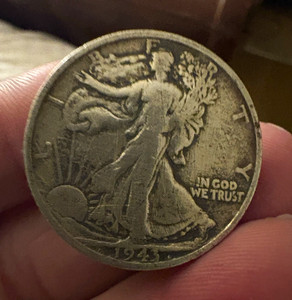 1943-S Liberty Walking Half Dollar 50C Silver 0.900 Fine Business Strike