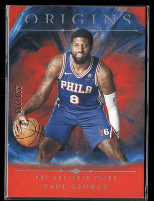 2024-25 Panini Origins #41 Paul George Red #/299