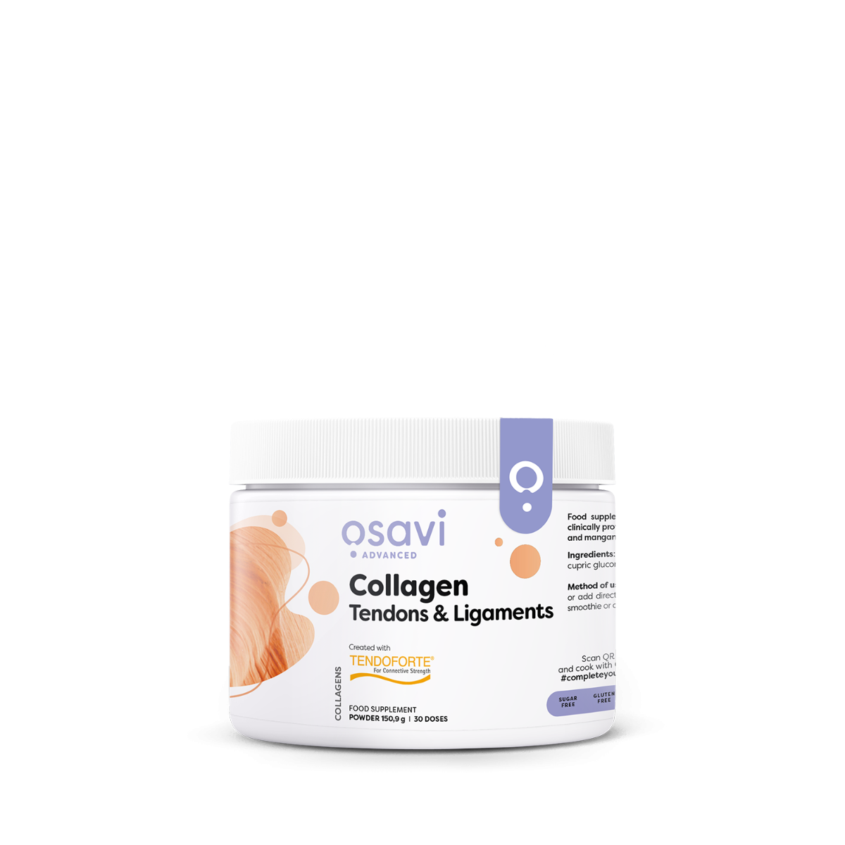 Peptides de collagène Osavi tendons et ligaments 150 grammes 30 boîtes