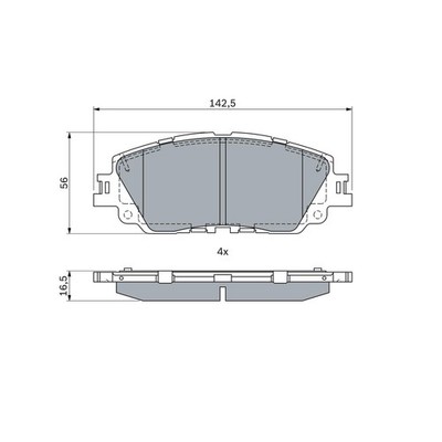   BOSCH BREMSBELAGSATZ SCHEIBENBREMSE VORNE 0446533480 NEU DE STOCK