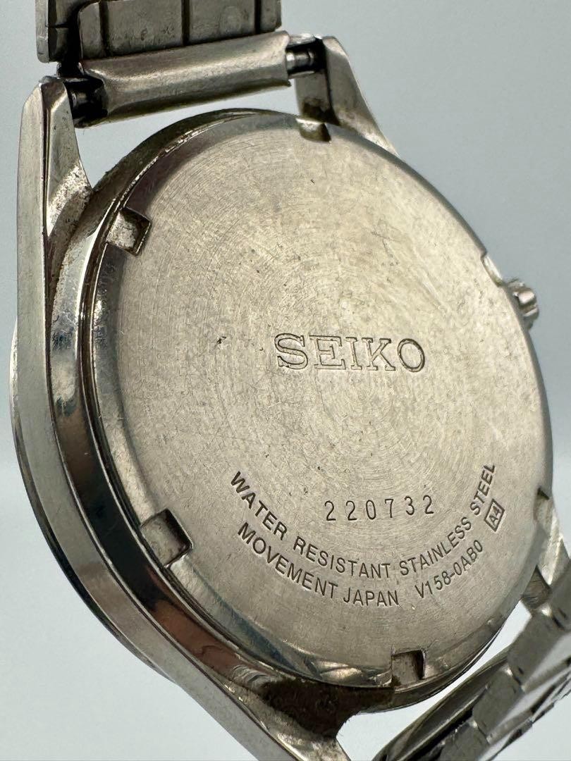 SEIKO SOLAR RAILROAD APPROVED ミリタリー A840 Seiko Solar Railroad Approved A840 Military Watch 37mm Black