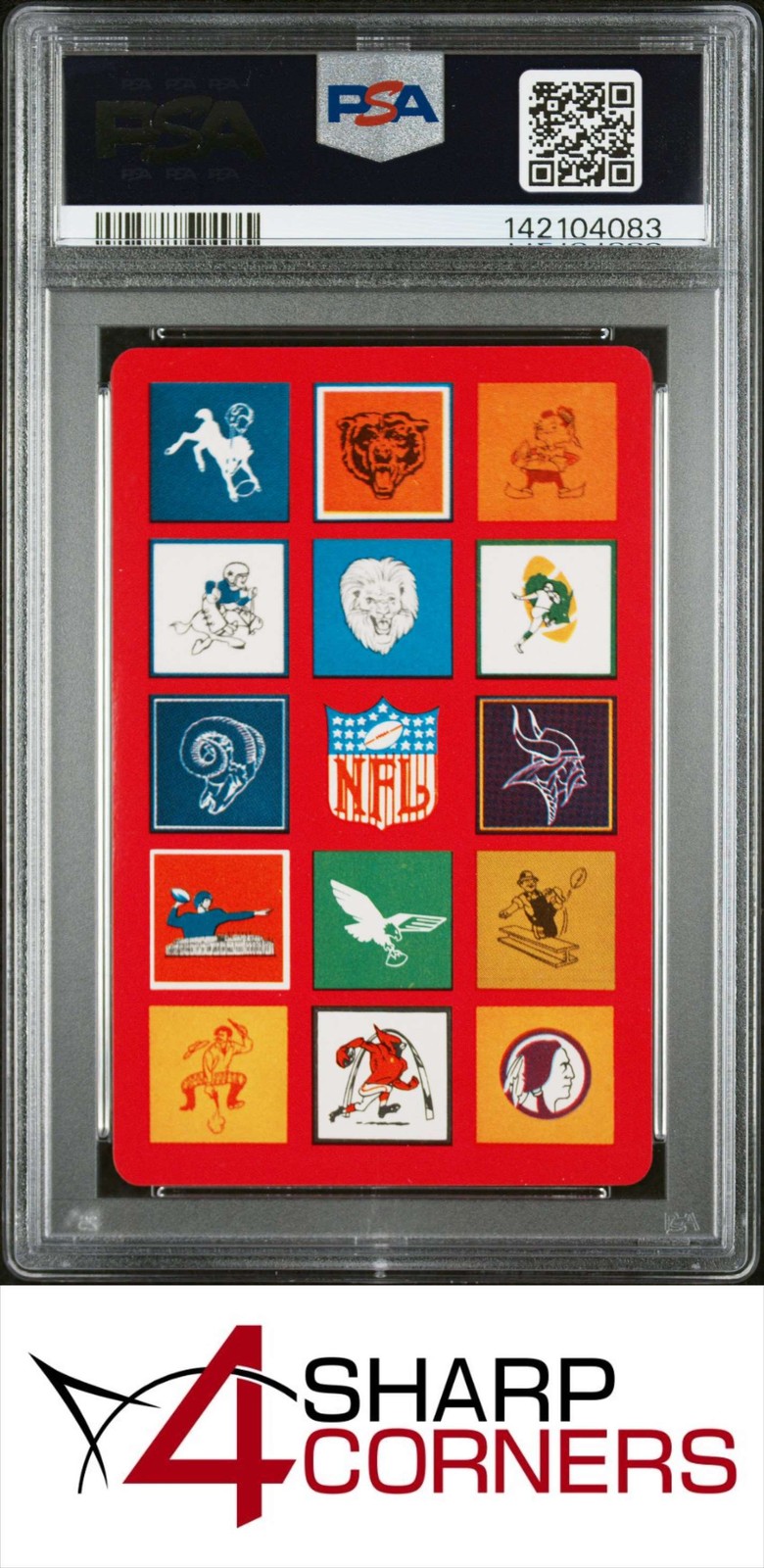 1963 STANCRAFT PLAYING CARDS JOHNNY UNITAS HOF 3 OF HEARTS-RED BACK POP 5 PSA 10 view 2