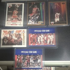 Fleer & SkyBox Michael Jordan Chicago Bulls NBA All-Star Card Lot 6 Cards 