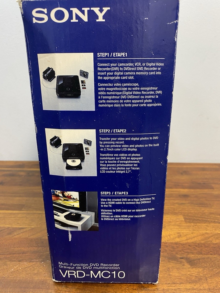 NEW Sony VRD-MC10 Multi-Function DVD Recorder Writer Reader NEW Sony VRD-MC10 Multi-Function DVD Recorder Writer Reader
