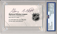 NHL COMMISSIONER GARY BETTMAN SIGNED BUSINESS CARD PSA DNA COA AUTOGRAPHED