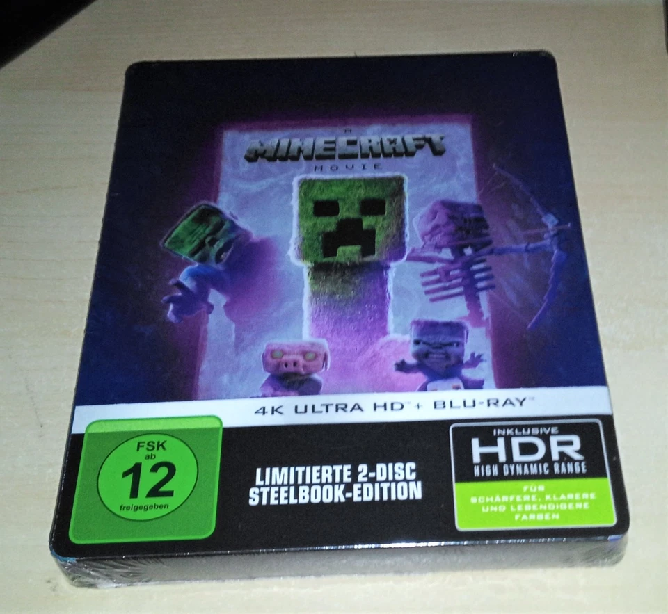 EIN MINECRAFT FILM LIMITIERTE STEELBOOK EDITION 4K BLU RAY + BLU RAY NEU & OVP - Bild 3 von 4
