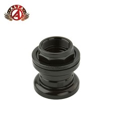 ALTA Bicycle Black BMX Headset 1 Inch Threaded Steel 22.2mm Fork Complete Set.