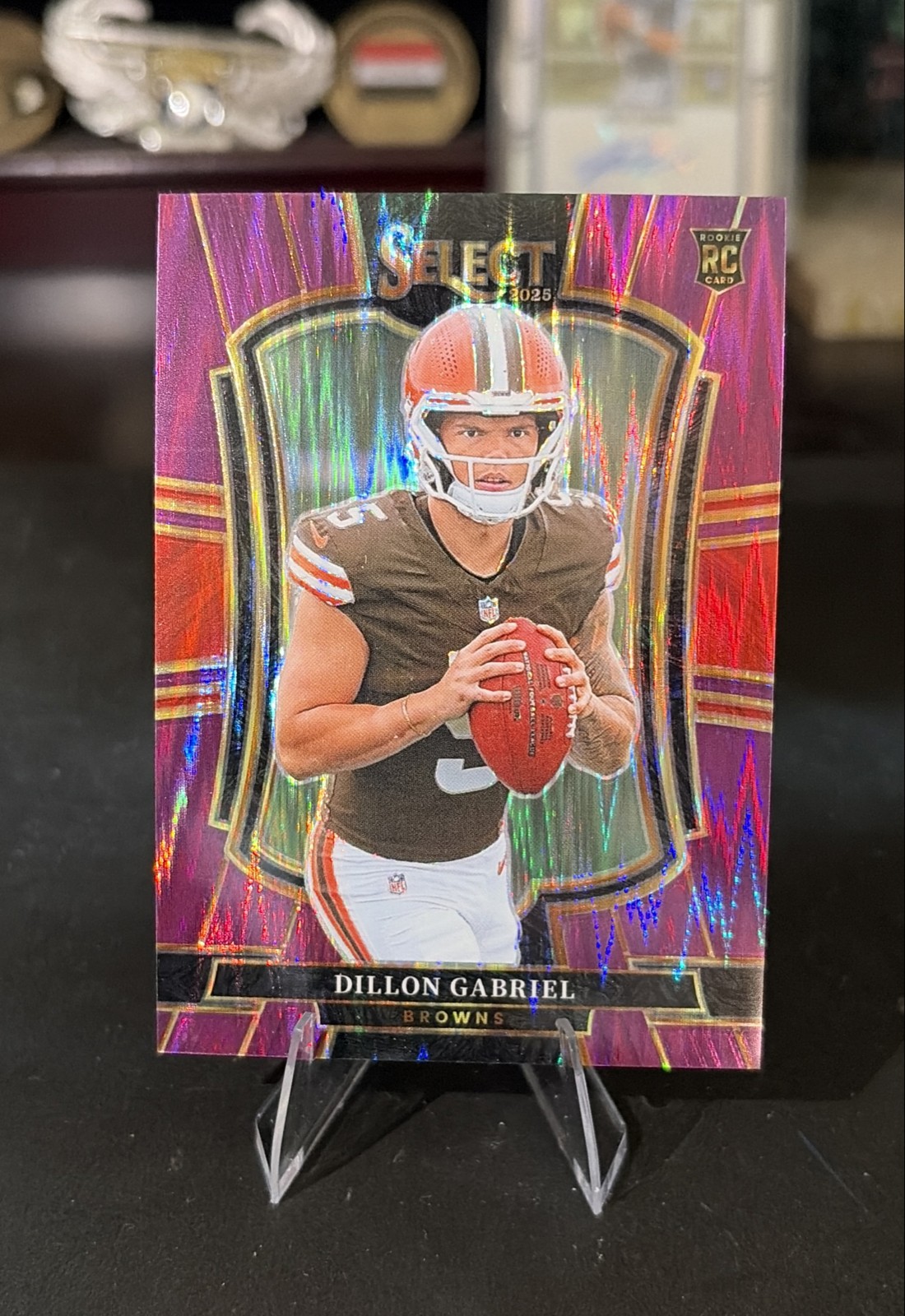 2025 Panini Select 535/699 Premier Level Dillon Gabriel #154 Purple Shock Prizm