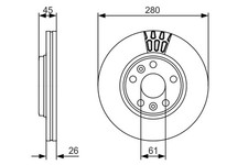 2x BOSCH Bremsscheibe 0 986 479 576 f&uuml;r MERCEDES CITAN Tourer W415 Mixto Double