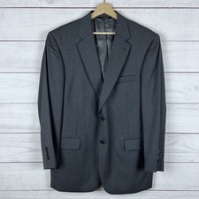 Jos A Bank Mens 100 Wool Suit 2 Piece Jacket Pants 43R 37W Gray