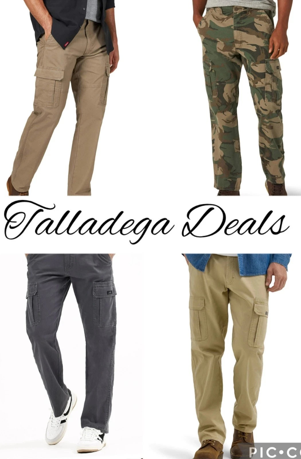 Men's Wrangler relaxed fit cargo pants with stretch CHOOSE COLOR SIZE camo solid