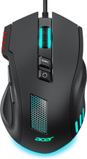 Mouse gamer con cable 12800 dpi rgb ergonomico con 8 botones programables pc