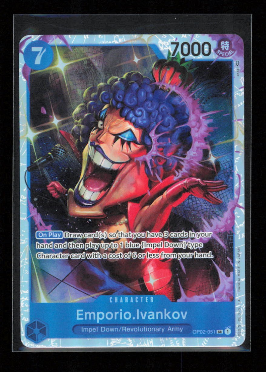 Emporio.Ivankov (051) OP02-051 Super Rare Paramount War One Piece Near Mint