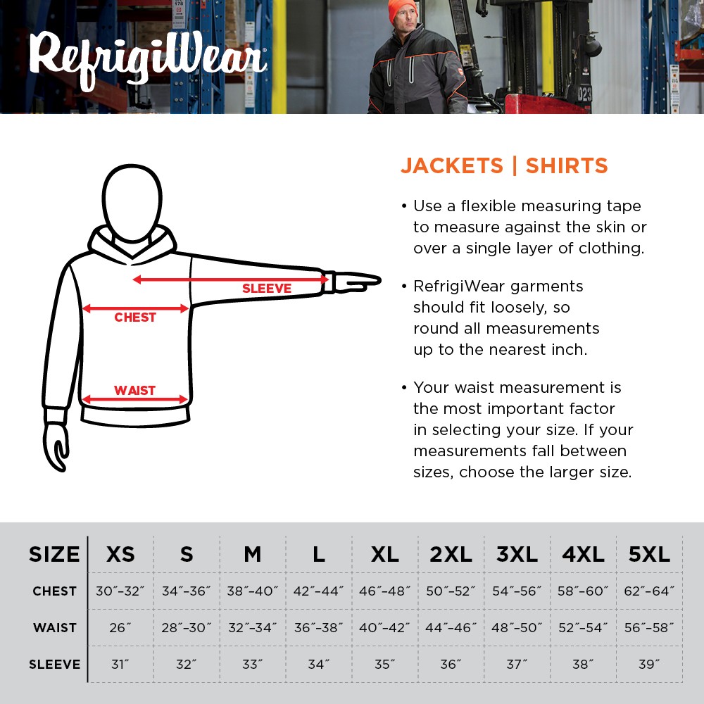 RefrigiWear Cooler Wear Frock Liner - 10&deg;F Comfort, Insulated, Water-Repellent,