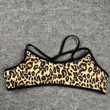 Womens Leopard Animal Print Strappy Bralette ...