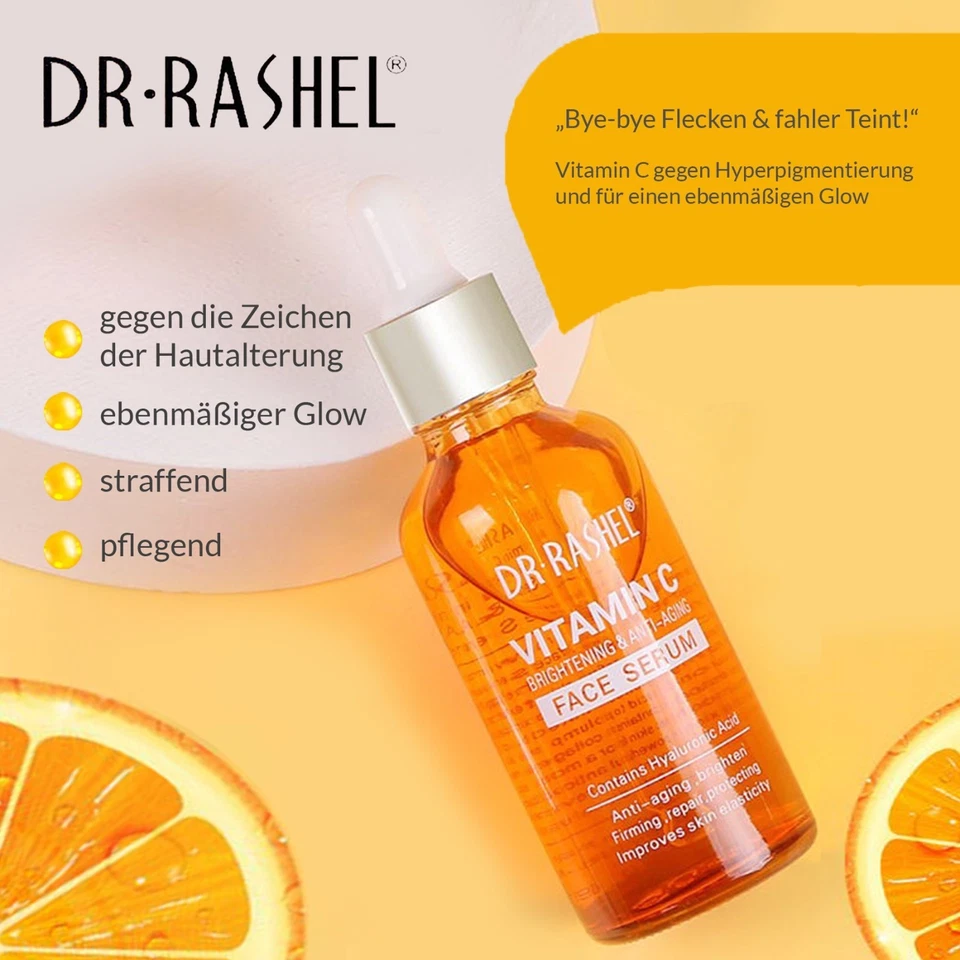 Gesichtsserum Vitamin C Serum Brightening Anti-Aging Anti-Falten Hyaluronsäure - Bild 2 von 4