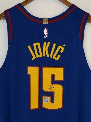 Nikola Jokic Signed Denver Nuggets Nike ADV NBA Authentic Auto Jersey USASM BAS