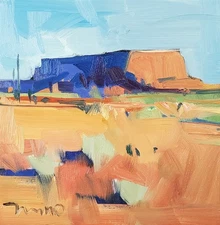 Jose Trujillo Art PRINT 16x16 Collectible Artist Painting Arizona Desert