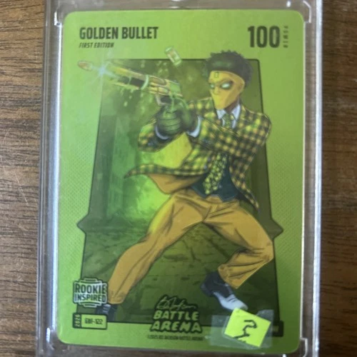 Bo Jackson Battle Arena Golden Bullet Matthew Golden Green Glow Battlefoil