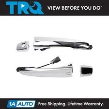 TRQ Left and Right Exterior Door Handle Set Fits 15-19 Nissan Murano 14-17 Rogue