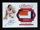 2024-25 Panini Flawless Jalen Brunson Ruby Horizontal Patch Autographs Auto /15
