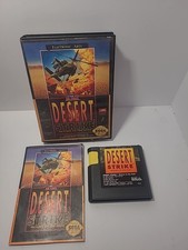 SEGA GENESIS GAME DESERT STRIKE RETURN TO GULF - CASE -  INST. MANUAL - COMPLETE