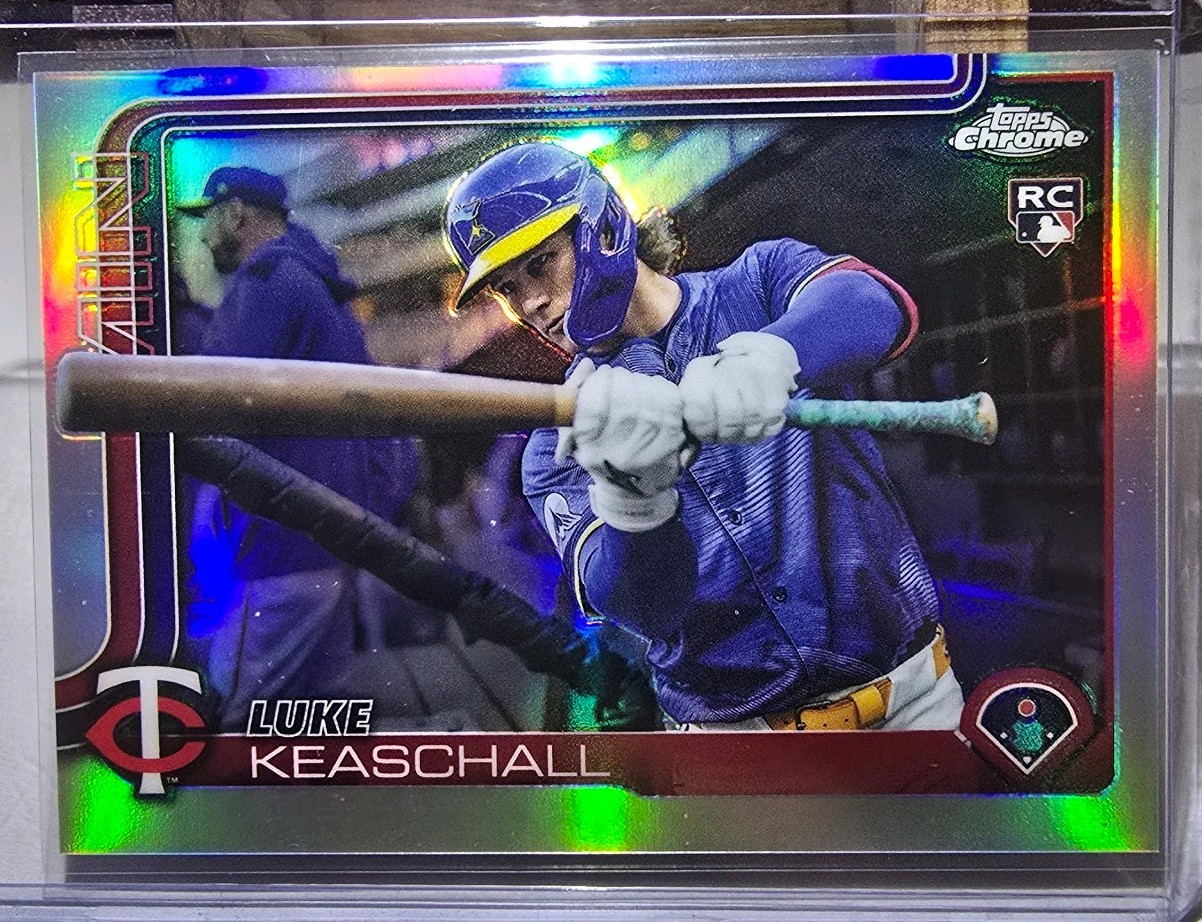 2025 Topps Chrome Update Series Luke Keaschall Image Variation #USC106 Refractor