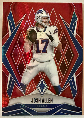 Panini Josh Allen 2025 Phoenix Red Hyper #129 Buffalo Bills NFL Serial /399