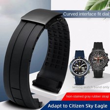 Rubber Strap 23mm For Citizen Sky Eagle JY8030 8033 8035 JY8078 Dive Watch Band