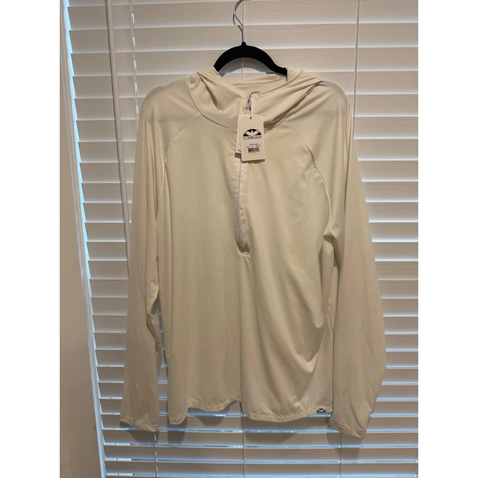 Corbeaux Drift Hoody Mens XL White Quarter Zip Hoodie Made in USA NWT
Opens in a new window or tab