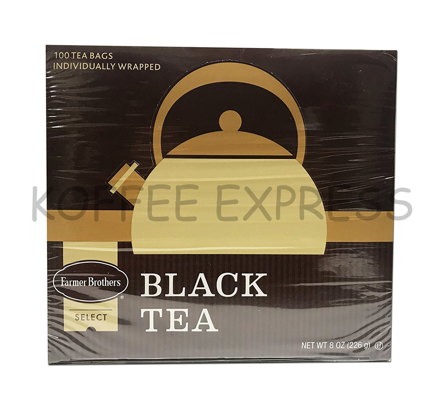 Farmer Brothers Hot Tea Bags, Tea - Black Tea, 100 count  INDIVIDUALLY WRAPPED