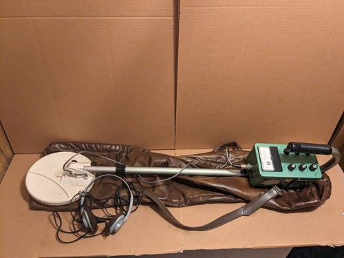 RARE Compass Yukon 77B Vintage Metal Detector Working W/ Leathr Bag & Headphones - 第 2/9 張圖片