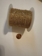 14kt gold filled delicate flat cable chain 2x1.5mm 300ft spool.
