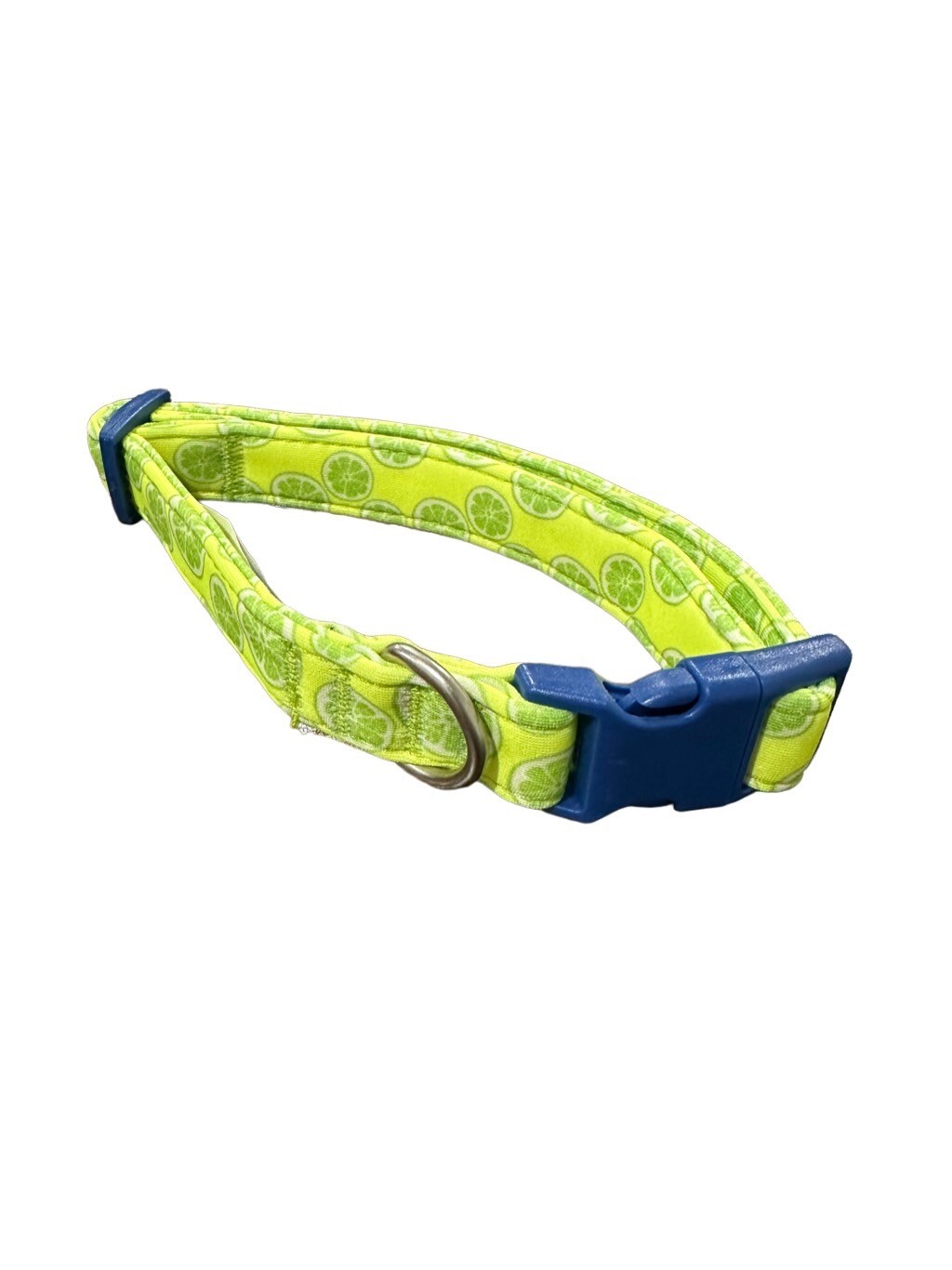 Top Paw Neoprene Comfort Dog Collar Size Medium Adjustable Green Limes