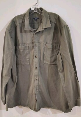 Kiabi Men's Long Sleeve Button Down Shirt Size 3XL Green 