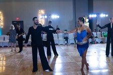 Royal blue ballroom latin dress