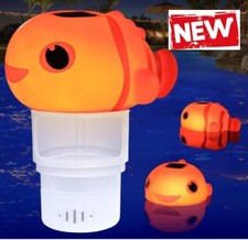 Floating Pool Chlorine Dispenser with Solar L...