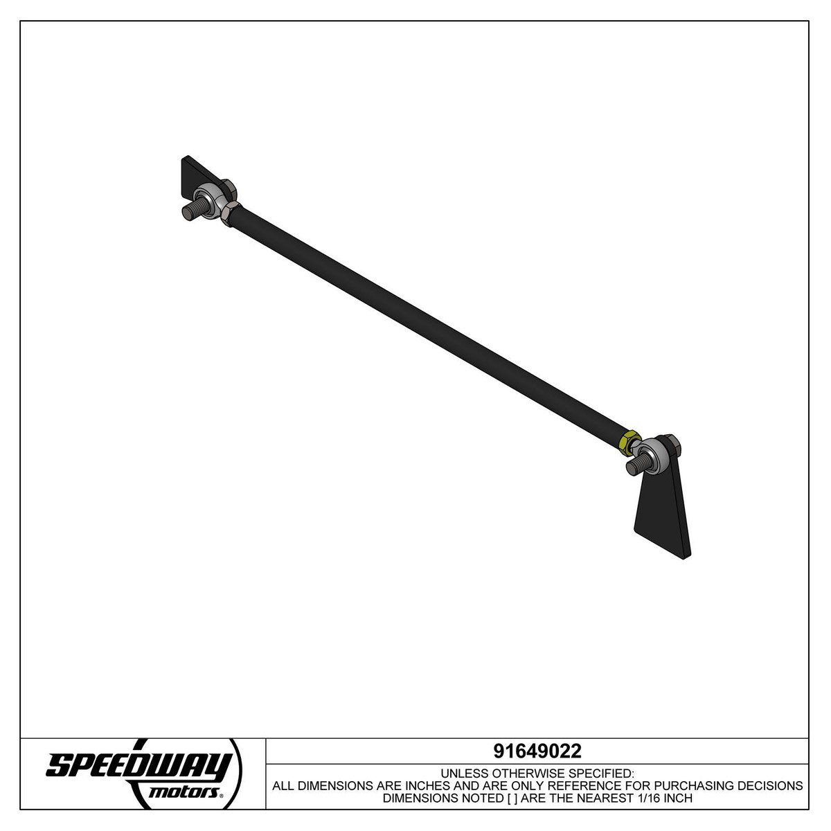 Speedway Motors DIY Hotrod Streetrod Panhard Bar Rear Axle