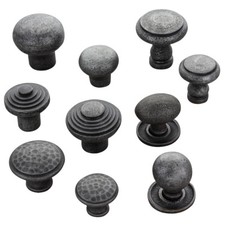 Round, Loop, Ringed Pewter Cabinet Cupboard Kitchen Wardrobe Drawer Door Knobs