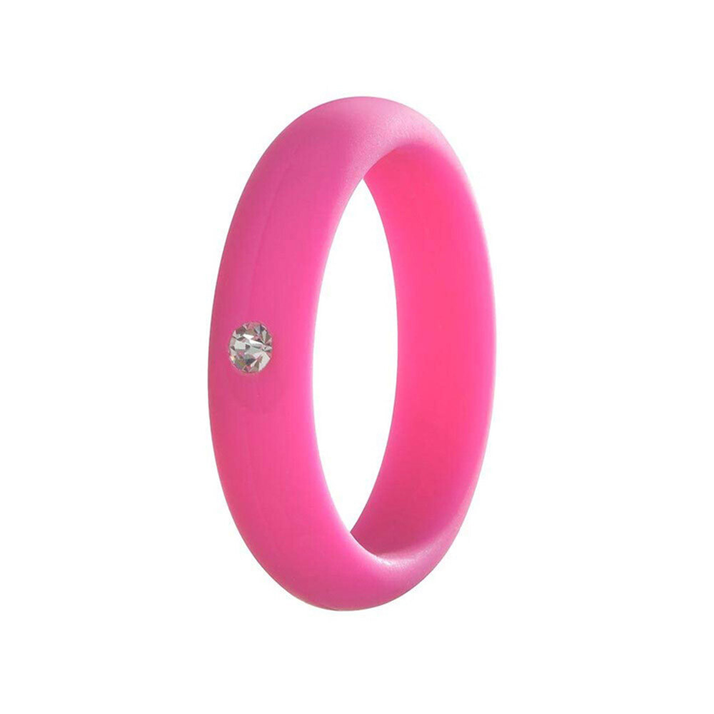 UK Men Women Silicone Rubber Wedding Band Ring Flexible Hypoallergenic