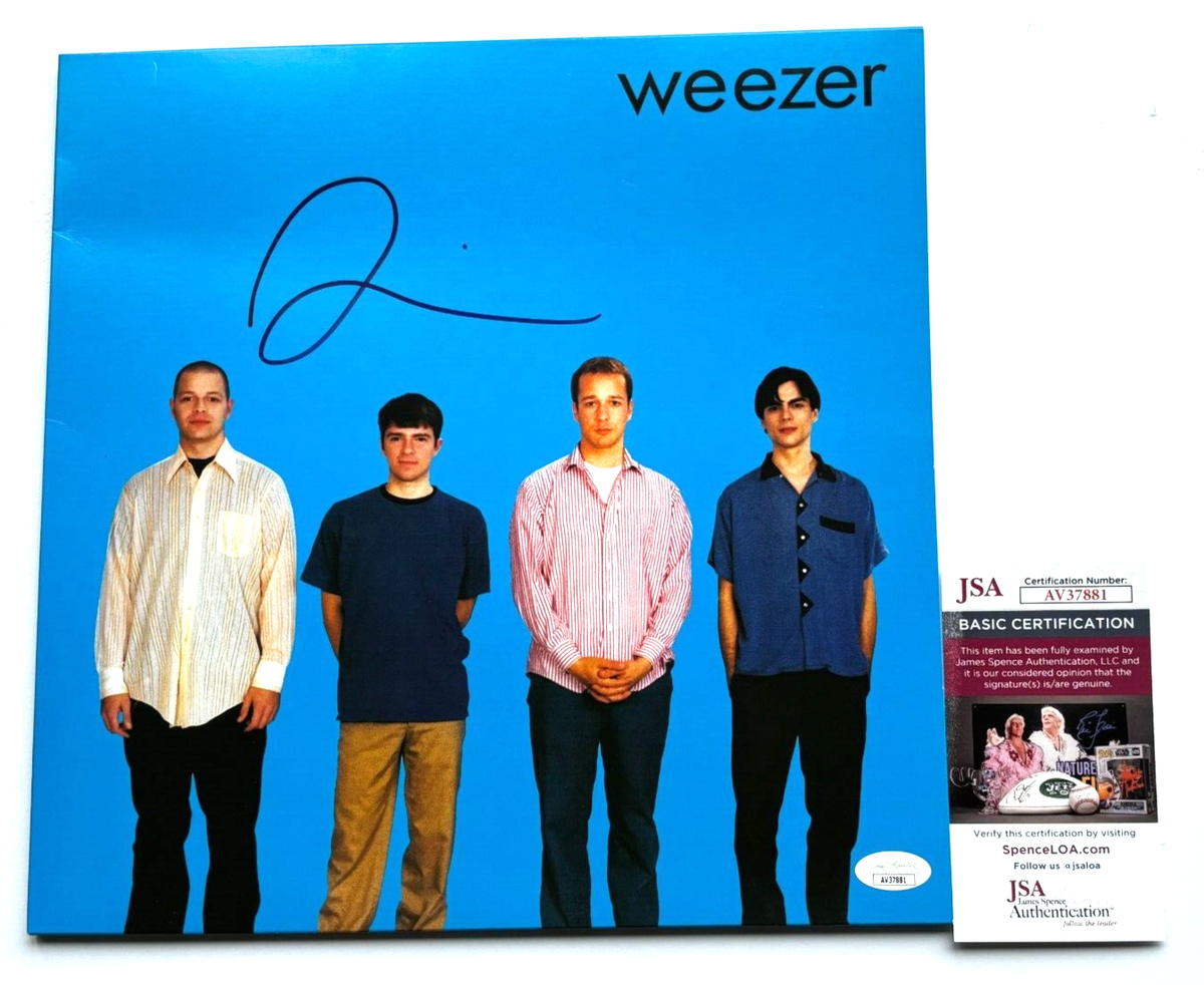 RIVERS CUOMO SIGNED AUTOGRAPHED WEEZER BLUE ALBUM RARE BEVERLY