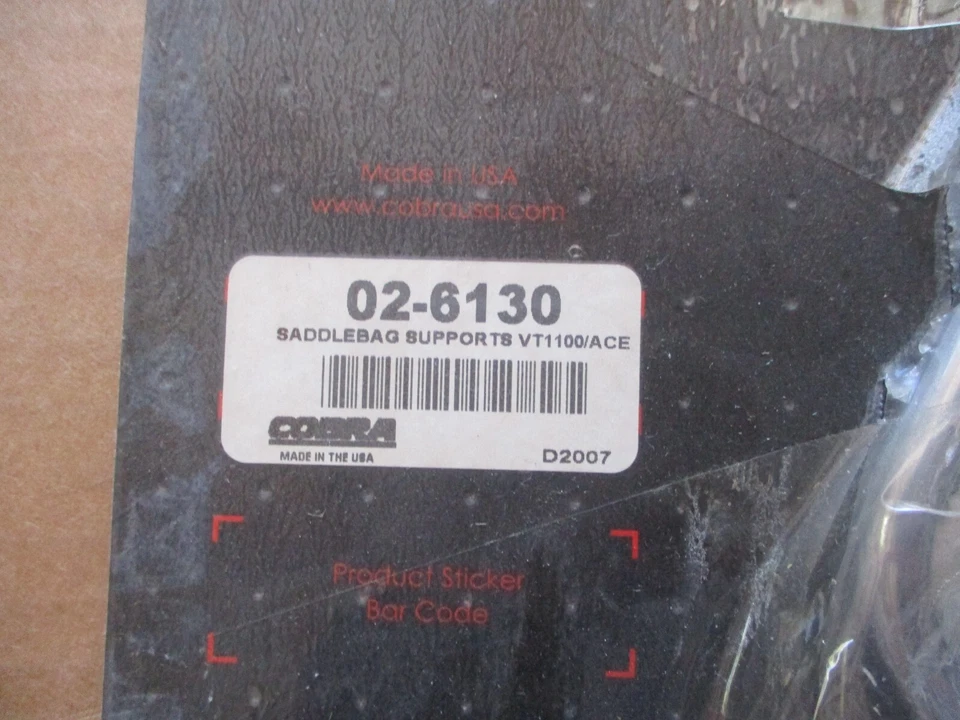 NOS 1995-1999 HONDA VT1100 ACE ALFORJE SUPORTE COBRA 02-6130 - Imagem 2 de 2