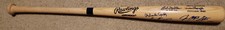 Baseball Bat autographed by 12 Kiner Hunter Ford MacPhail Slaughter Stargell coa