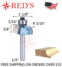 Tideway Carbide IND LC07021004 5/16" Radius Cove Bearing 1/4" shank router bit