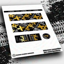 RWP-481 KOMPATIBLE AUFKLEBER FOX FLOAT X FACTORY STOSSDÄMPFER 2021-22 AUFKLEBER