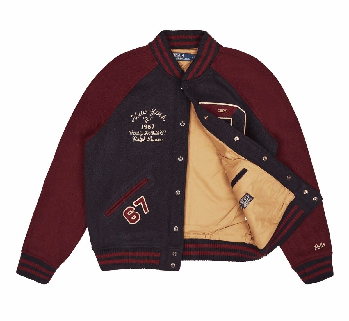Polo Ralph Lauren Men's Burgundy New York All Stars Wool Polo Ralph Lauren Men's Burgundy New York All Stars Wool