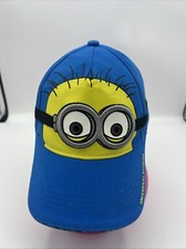 Despicable Me Embroidered 2 Eyed MinionHat Blue Universal Studios